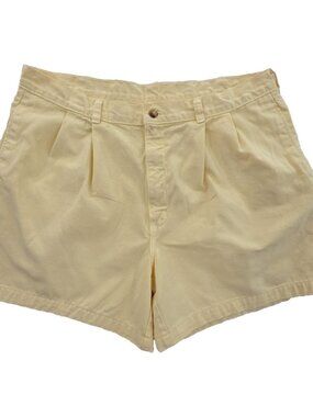 Duck Head Double Pleated Walking Shorts Mens 36 Yellow 5" Inseam Y2K Classic